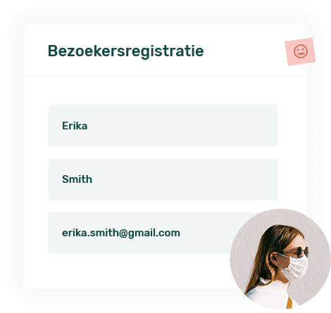 registratie formulier voorbeeld